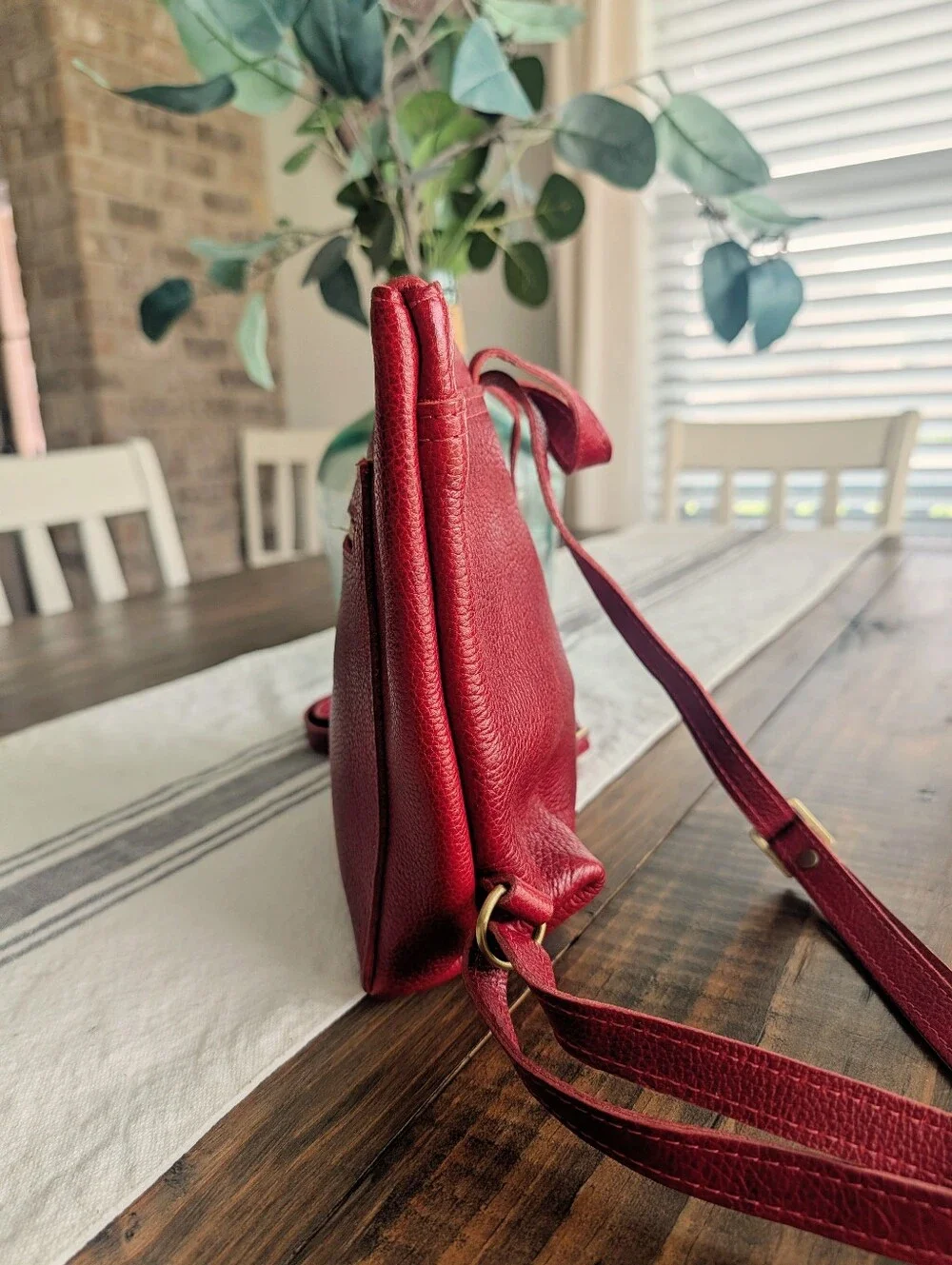 BNNU - Chili Red Tote Backpack - Portland Leather Goods